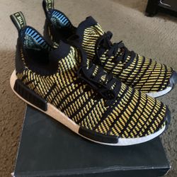 Black And Yellow Striped Nmd Size 12 1/2