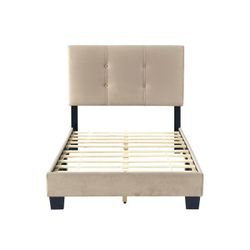 Brand New Biege Linen King Platform Bedframe