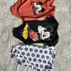 0-3 Mickey Mouse Bodysuits 
