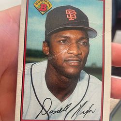 This is a 1989 Bowman Donell Nixon #477 baseball card