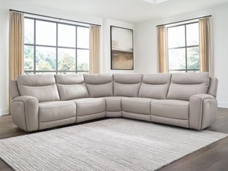 Gravier Gray 5-Piece Power Reclining Sectional