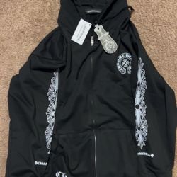 Chrome Hearts Black Zip-Up Hoodie
