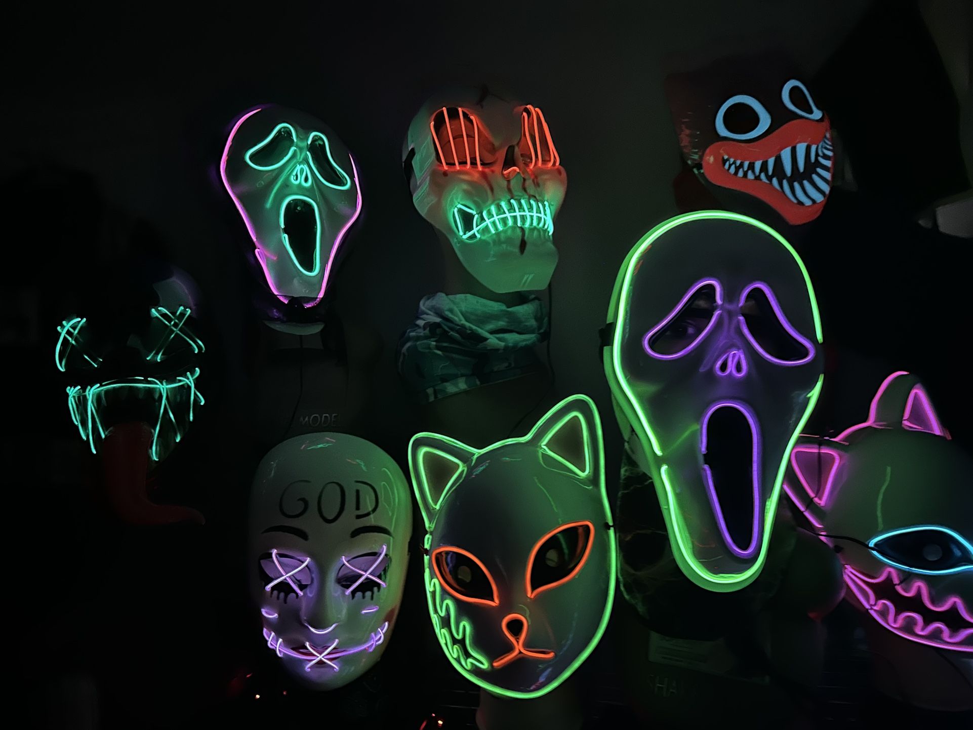 Led Halloween Masks