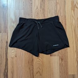 Patagonia Women’s Nine Trails Running Shorts, Size M, Black, 6”Inseam Pocket