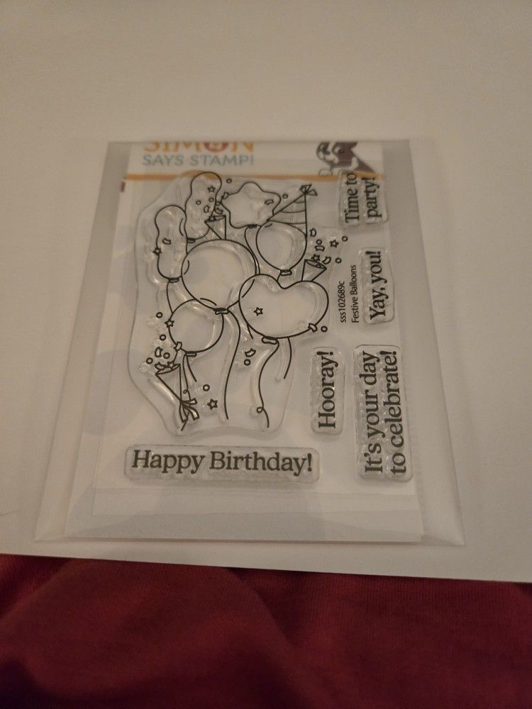Birthday Baloons Stamp& Die Set