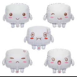 25Piece Marshmallow Faces Decoration Funny Balloon Set Party