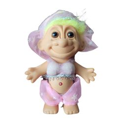 Vintage Russ Belly Dancer Troll Genie Harem Gypsy Doll Yellow Hair