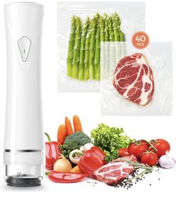 Brand new Vacuum Sealer Set (Vacuum Sealer Machine + 40 Bags) Powerful Handheld Vacuum Sealer with V