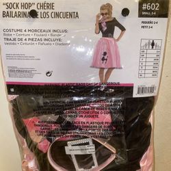 Sock Hop Halloween Costume Size Small Adults 