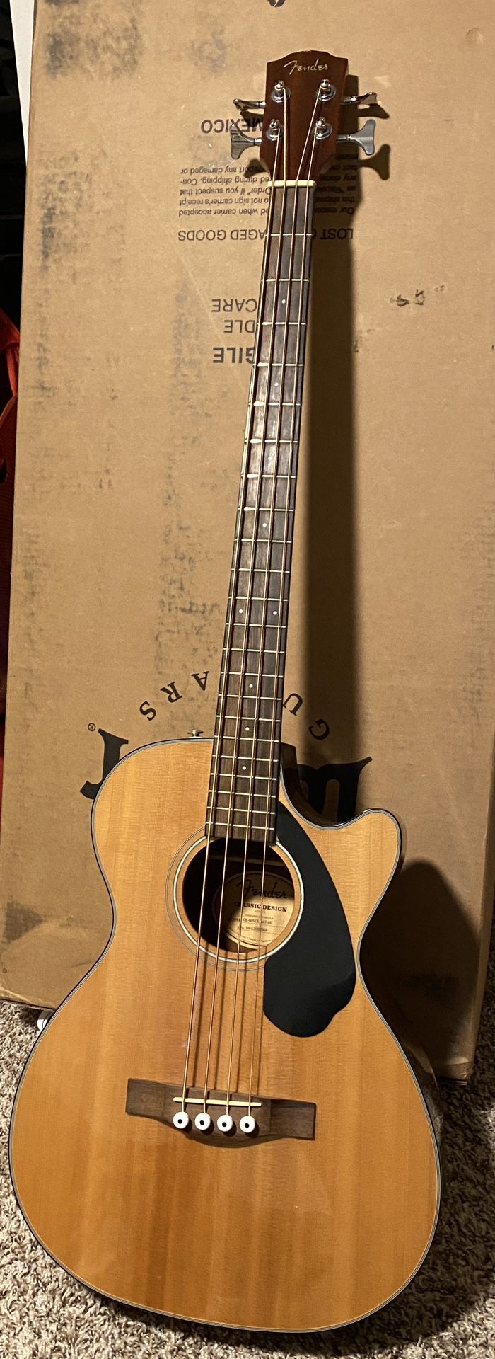 Fender CB-60SCE Acoustic-Electric Bass Guitar  