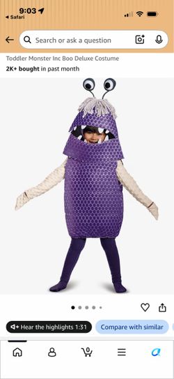 Monsters Inc. costume