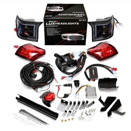 Club Car Alpha Body LUX Light Kit along with Deluxe Grill
