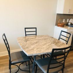 Dining Table And 4 Chairs From Nebraska Furniture Mart In Good