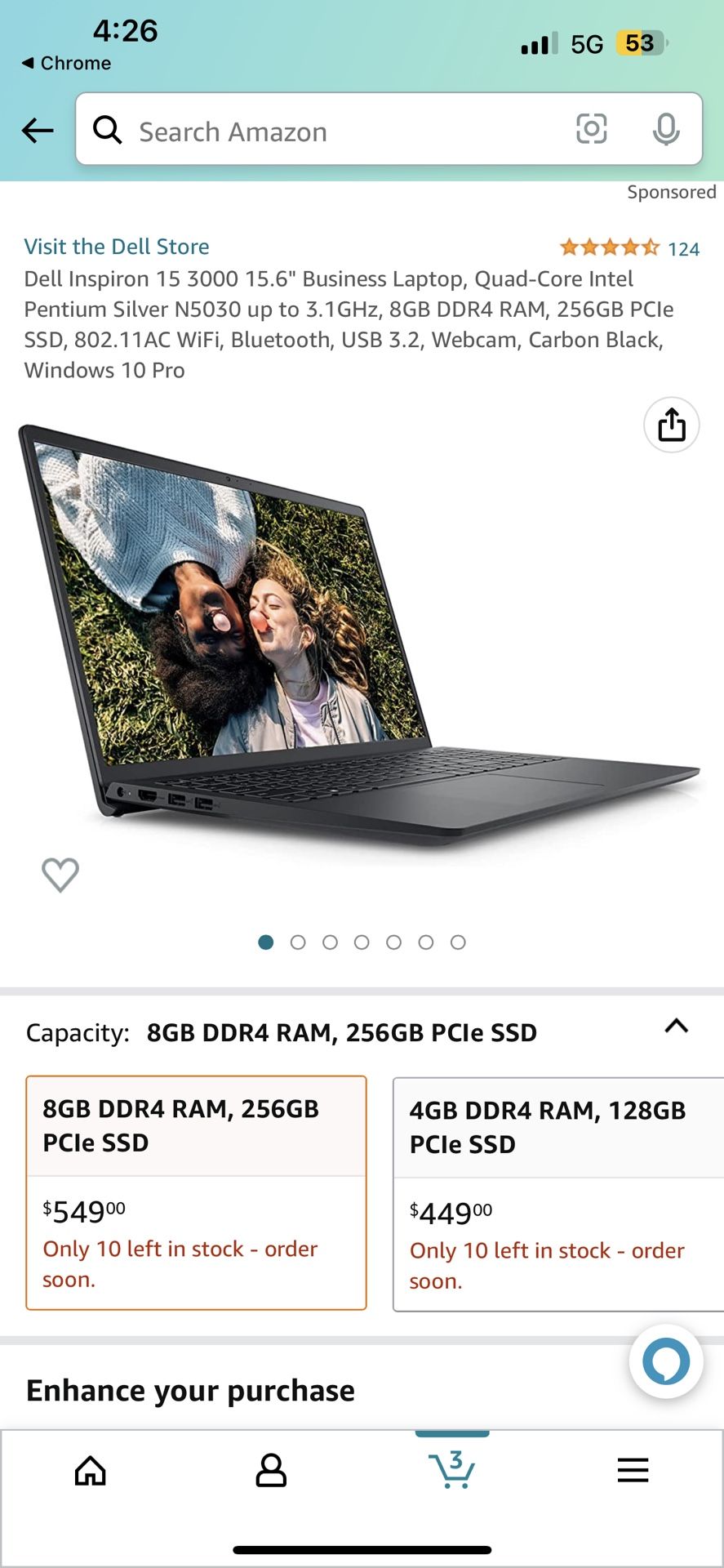 Dell Inspiron 15 3000 (i5) Laptop