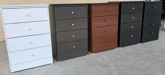 4 Drawer dressers  color (( each