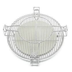 Cooking Grates with Ceramic Heat Deflectors System for 18 Charcoal Grills