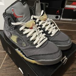 Off White Air Jordan 5 Size 10 “muslin”