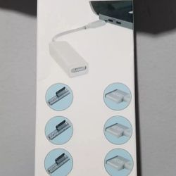 USB-C Adapter Compatible for Mag-Safe 2 & 1, USB Type C to Compatible Mag-Safe L/T-Tip Charging Converter