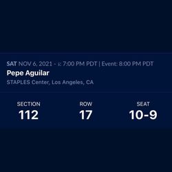 Pepe Aguilar Tickets For Nov 6