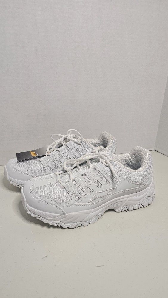 Avia White Elevate Odor Control Active Shoes Womens 10W