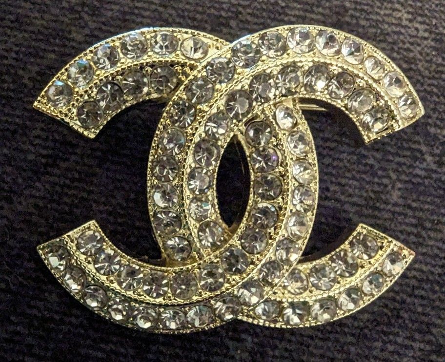 CC GOLD DIAMOND PIN