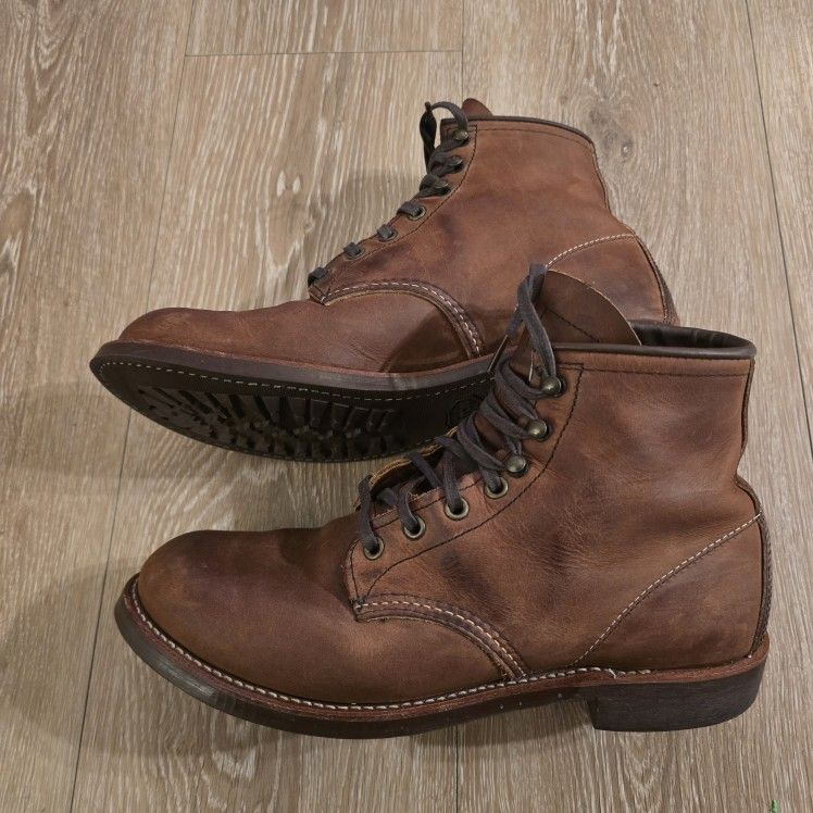 Red Wing 3342 Blacksmith 6” Copper Brown Heritage Boots Men Size 8.5 D