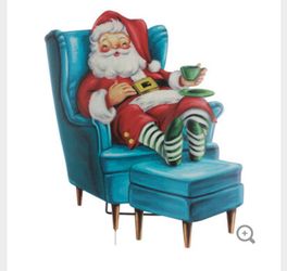 NEW Retro Vintage Inspired Santa Claus Metal Christmas Holiday Display Decoration