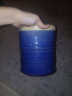 Handmade pottery.
