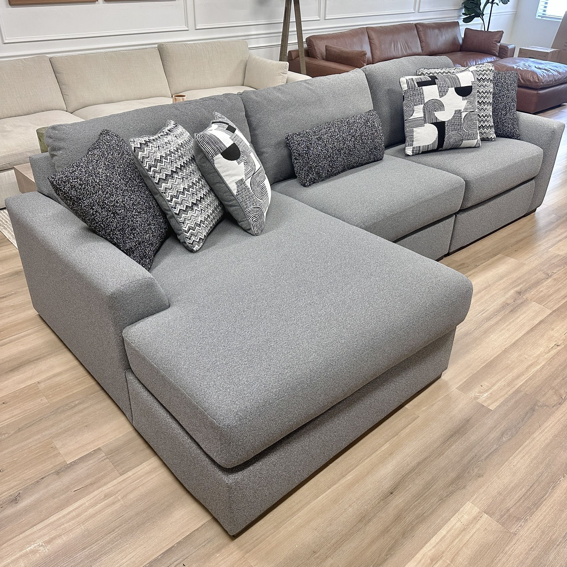 New Gray Sectional Couch