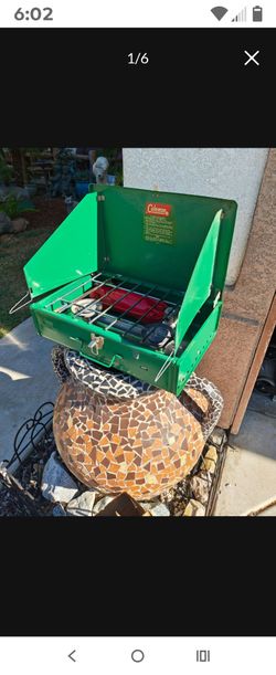 Vintage Coleman 2 burner camp stove 80 firm no less see pictures for details specs