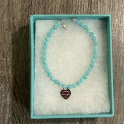 Tiffany And Co Amazonite bracelet 7 Inch