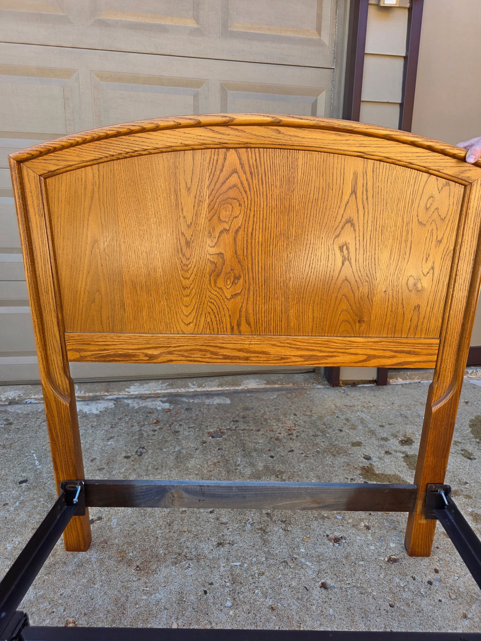 Solid Oak Headboard with Frame (Thomasville)