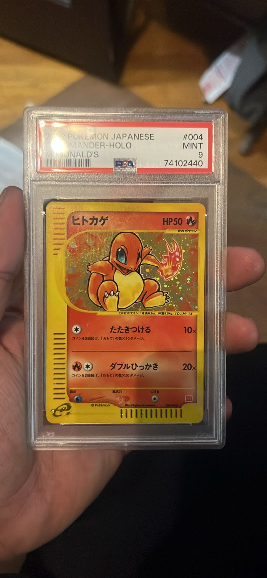 2002 Holo McDonald’s Charmander Psa 9 Mint 