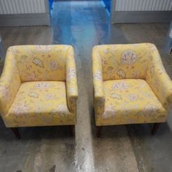 FREE Slopped Arm Upholstered Accent Chairs 