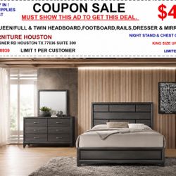 5pc Queen Size Bed Set