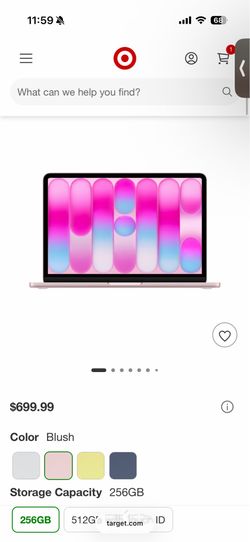 MacBook neo 256 pink blush