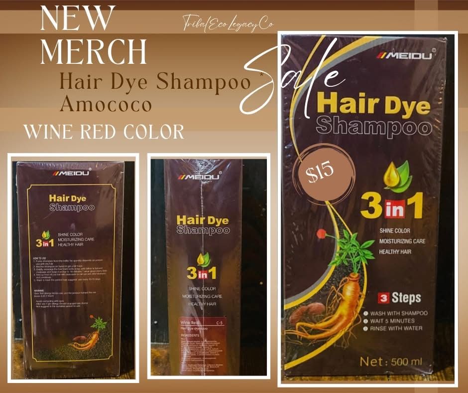 Meidu Hair Dye Shampoo Wine Red Color
