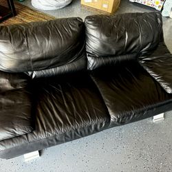 Black Leather Couch