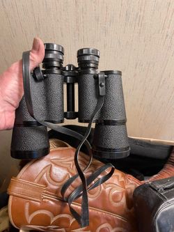 Vintage binoculars with case