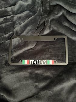 New! ITALIAN License Plate Metal Frame