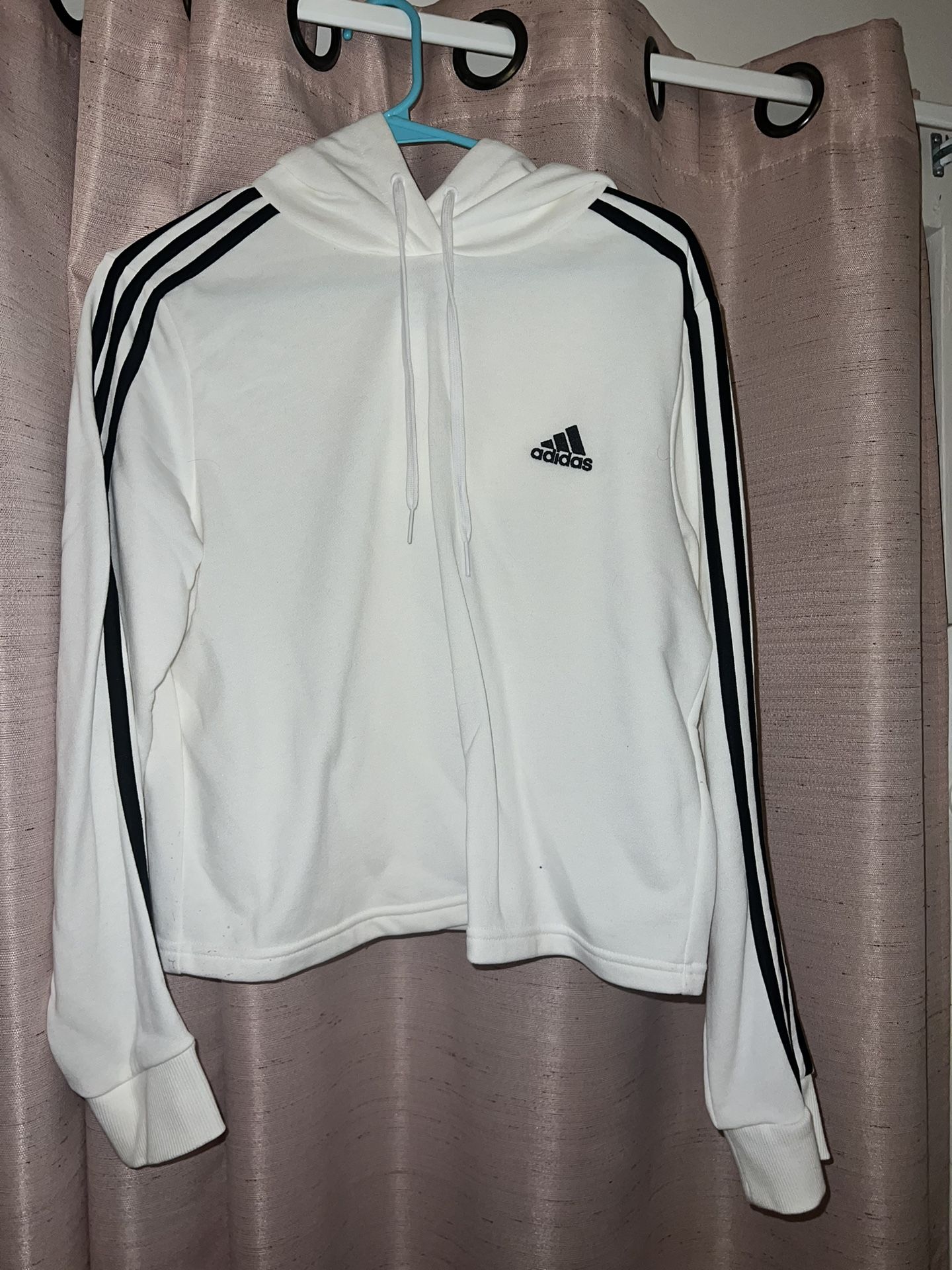 Women’s White Adidas Hoodie Size Medium