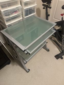Glass Sliding Desk