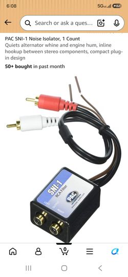 SNI-1  RCA Ground Loop Isolator.
