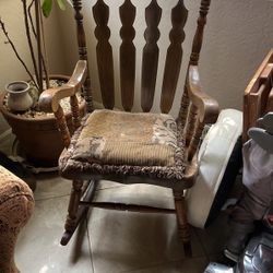 Wood Rocking Chair  