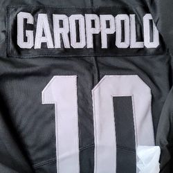 Raiders Jersey Men's #10 Garoppolo 