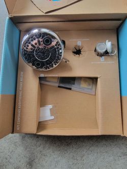 Chrome Shower Head Water Conservation Kit