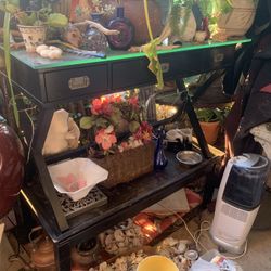 $30 Black Desk 3 Drawer Pull $30 Coffee Table 