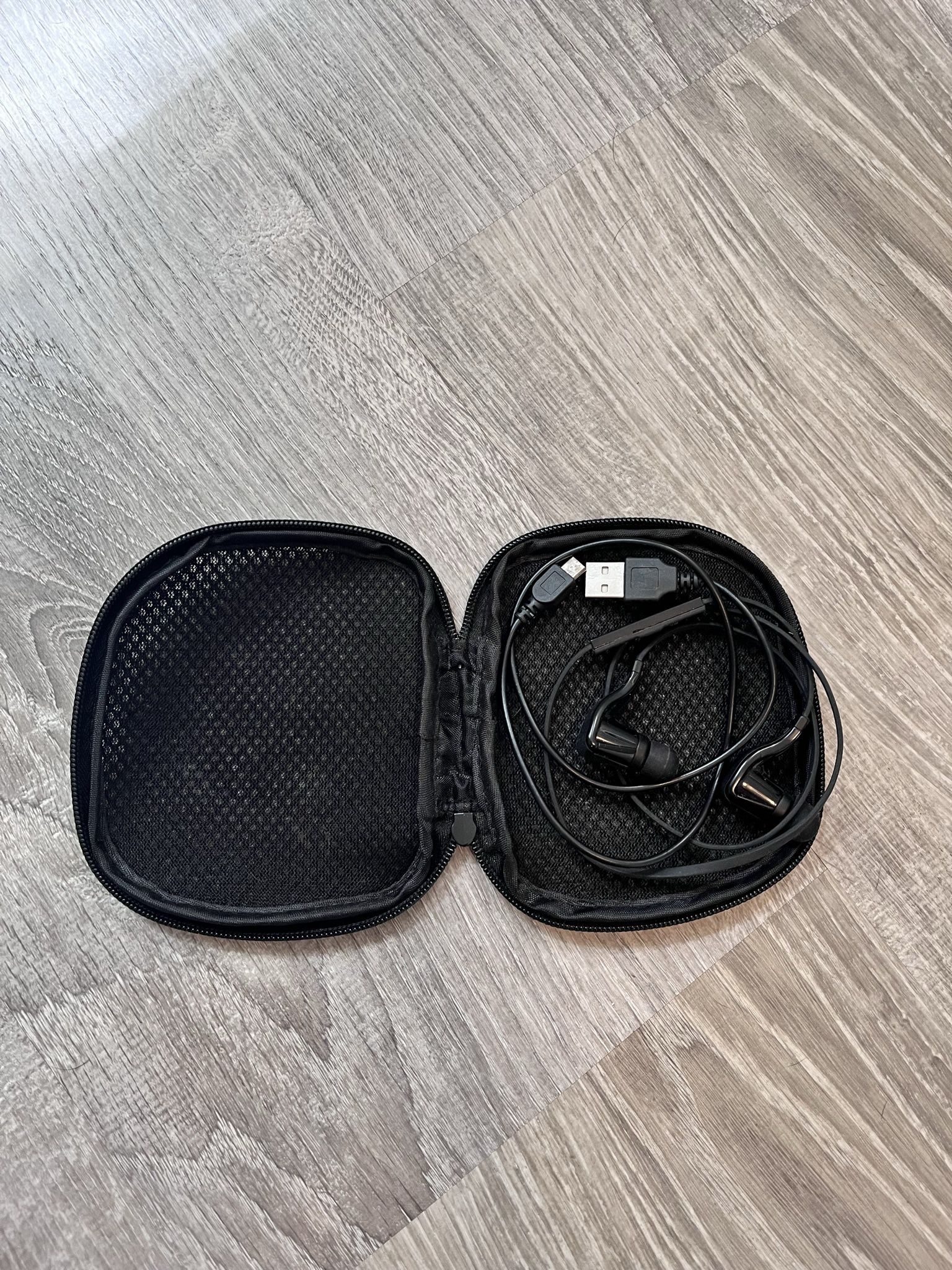 Plantronics Black Earbuds Wireless Wired Bluetooth Compatible Headphones