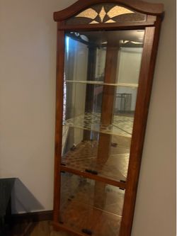 Glass curio cabinet