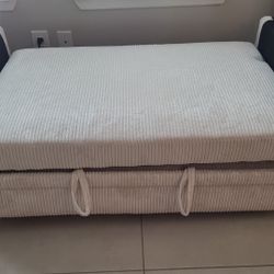 Corduroy Ottoman Bench Seat With Extension